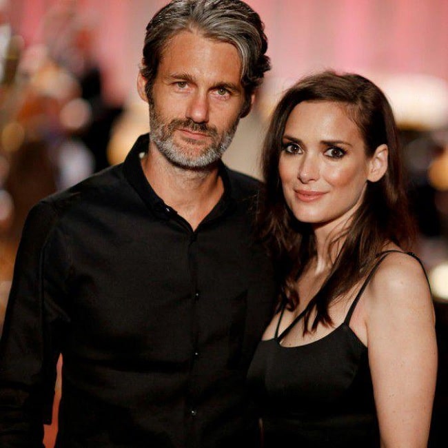 Scott Mackinlay Hahn with his girlfriend, Winona Ryder.